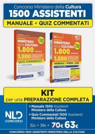 Concorso Ministero della Cultura 1800 posti. profilo 1.500 assistenti per la tutela, accoglienza e vigilanza per il patrimonio e i servizi culturali (Cod. 01). Kit manuale di teoria e quiz commentati per la prova scritta. Con espansione online