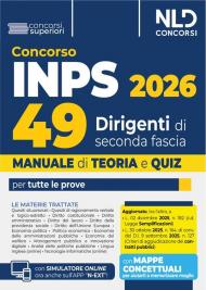Concorso Inps per 49 dirigenti. Manuale con teoria e quiz 2026
