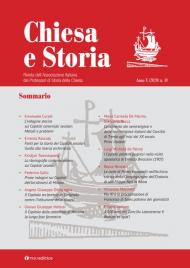 Chiesa e storia. Rivista dell'Associazione Italiana dei Professori di Storia della Chiesa. Vol. 10