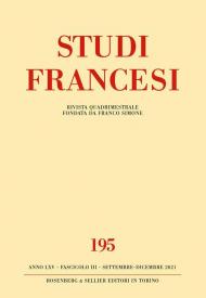 Studi francesi. Vol. 195