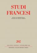 Studi francesi. Vol. 202