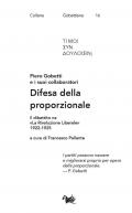 Difesa della proporzionale. Il dibattito ne «La Rivoluzione Liberale» 1922-1925