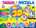 Animali 3D. Taglia e incolla. Ediz. a colori