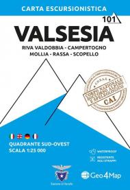 Valsesia sud-ovest. Riva Valdobbia, Campertogno, Mollia, Rassa, Scopello 1:25.000