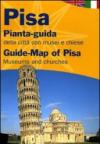 Pisa. Pianta-guida della città con musei, chiese. Ediz. italiana e inglese