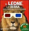 Leone Zebra Gli Animali Savana