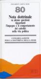 Nota dottrinale su alcune questioni riguardanti l'impegno e il comportamento dei cattolici nella vita politica