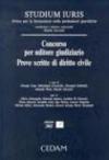 Concorso per uditore giudiziario. Prove scritte di diritto civile