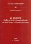 Lo squilibrio delle posizioni contrattuali nel diritto italiano e nel diritto comunitario