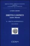 Diritto canonico (nozioni e riflessioni). 2.Diritto matrimoniale