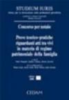 Concorso per notaio. Prove teorico-pratiche riguardanti atti tra vivi in materia di regime patrimoniale della famiglia