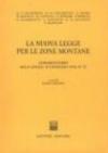 La nuova legge per le zone montane. Commentario alla Legge 31 gennaio 1994, n. 97
