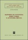 Rapporto di convivenza more uxorio e autonomia privata