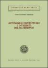 Autonomia contrattuale e invalidità del matrimonio