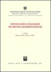 Scientia iuris e linguaggio nel sistema giuridico romano. Atti del Convegno di studi (Sassari, 22-23 novembre 1996)