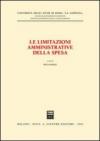 Le limitazioni amministrative della spesa. Seminario (Università di Roma «La Sapienza», 4 febbraio 2003)