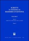 Scritti in memoria di Massimo D'Antona