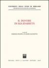 Il dovere di solidarietà. Giornate europee di diritto costituzionale tributario (Bergamo, 14-15 novembre 2003)