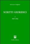Scritti giuridici. 1.1927-1936