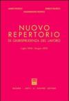 Nuovo repertorio di giurisprudenza del lavoro (luglio 2004-giugno 2005)