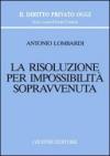 La risoluzione per impossibilità sopravvenuta