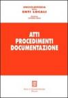 Atti procedimenti documentazione. 2.