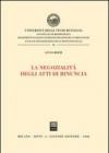 La negozialità degli atti di rinuncia