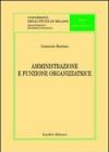 Amministrazione e funzione organizzatrice