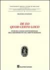 De eo quod certo loco. Studi sul luogo convenzionale dell'adempimento nel diritto romano