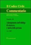 Adempimento dell'obbligo di sicurezza e tutela della persona