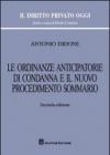 Le ordinanze anticipatorie di condanna e il nuovo procedimento sommario