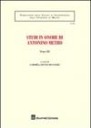 Studi in onore di Antonino Metro. 3.