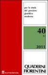 Quaderni fiorentini per la storia del pensiero giuridico moderno: 40