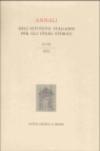 Annali dell'Istituto italiano per gli studi storici (2001). 18.