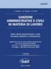 Sanzioni amministrative in materia di lavoro