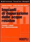 Impianti di depurazione delle acque residue. Formule e calcoli per il dimensionamento degli impianti