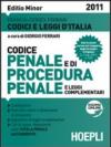 Codice penale. Procedura penale. Ediz. minore