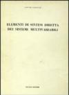 Elementi di sintesi diretta dei sistemi multivariabili