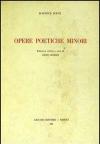 Opere poetiche minori