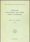 Rendiconto dell'Accademia delle scienze fisiche e matematiche. Serie IV. Vol. 50: Anno 1983.