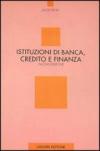 Istituzioni di banca, credito e finanza