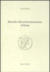 Ricerche sulla prima monetazione di Roma