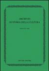 Archivio di storia della cultura (2003)