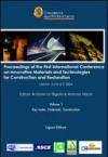 Proceedings of the first International conference on innovative materials and technologies for construction and restoration (Lecce, 6-9 June 2004)