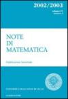 Note di matematica. 21.