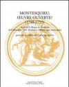 Montesquieu, oeuvre ouverte? (1748-1755). Actes du Colloque (Bordeaux, 6-8 décembre 2001)