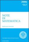 Note di matematica. 26.