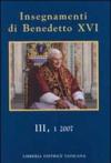Insegnamenti di Benedetto XVI (2007): 3\1