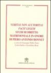 Veritas non auctoritas facit legem studi di diritto matrimoniale in onore di Pietro Antonio Bonnet