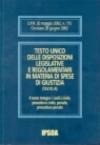 Testo Unico delle disposizioni legislative e regolamentari in materia di spese di giustizia (testo A)